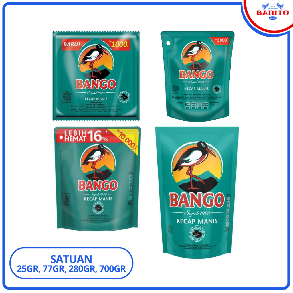 

Kecap Bango 25gr, 77gr, 280gr, 700gr