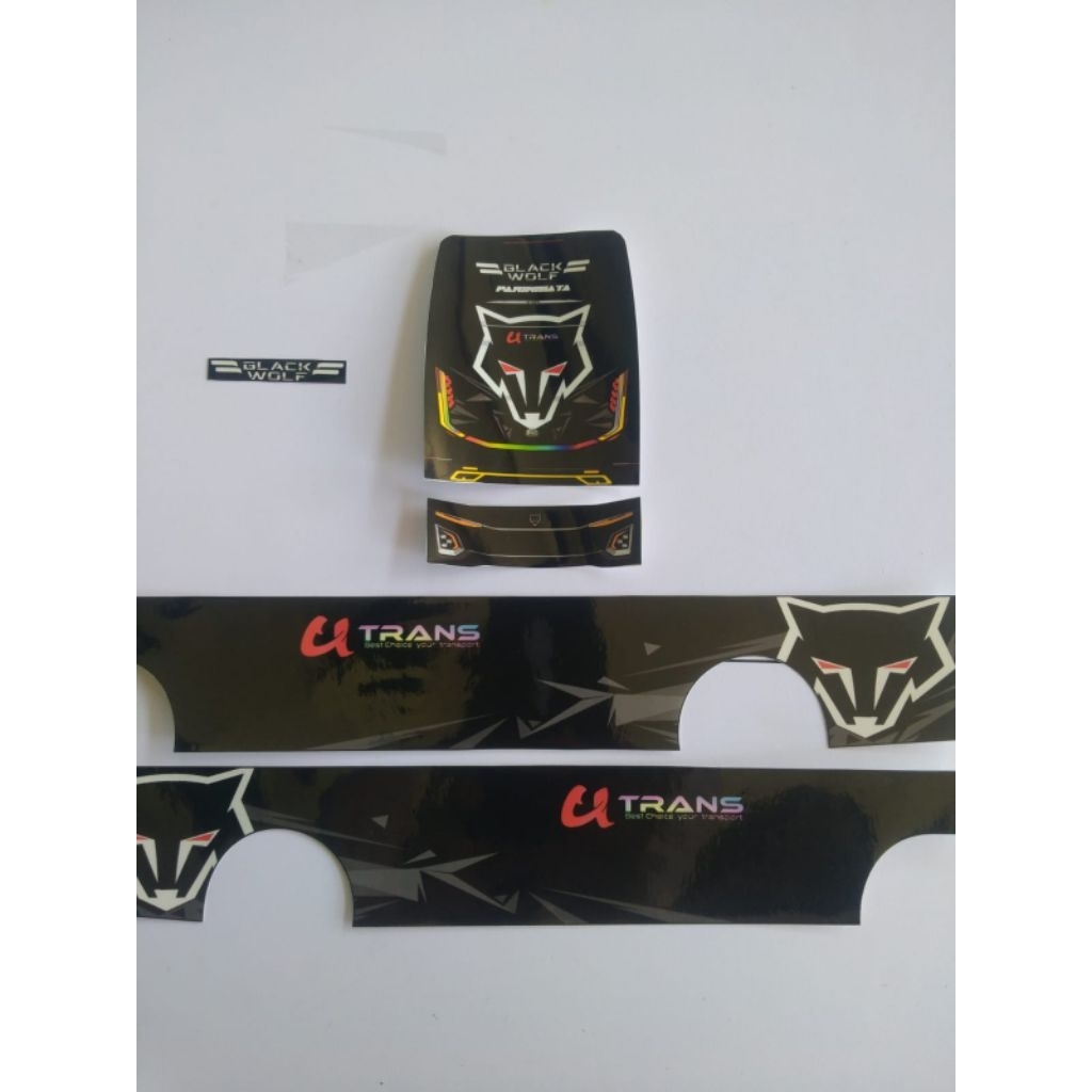 

stiker livery laminasi black wolf v2