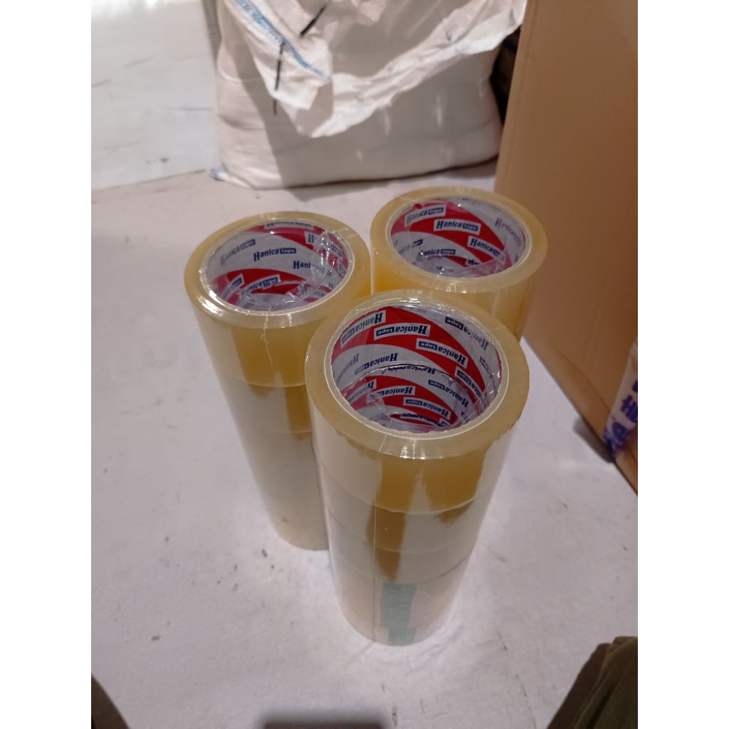 

Lakban bening / isolasi bening / Lakban coklat / isolasi coklat 1 slop 6 pcs