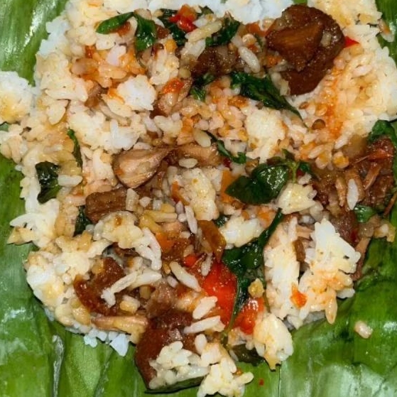 

Nasi Bakar Babi Kecap, Pindang Rica rica & Ayam Suwir