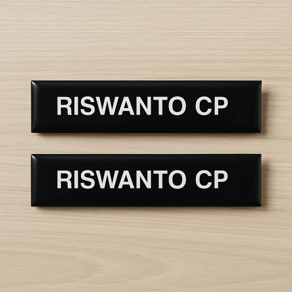 

Name tag/Papan Nama/Akrilik/Peniti