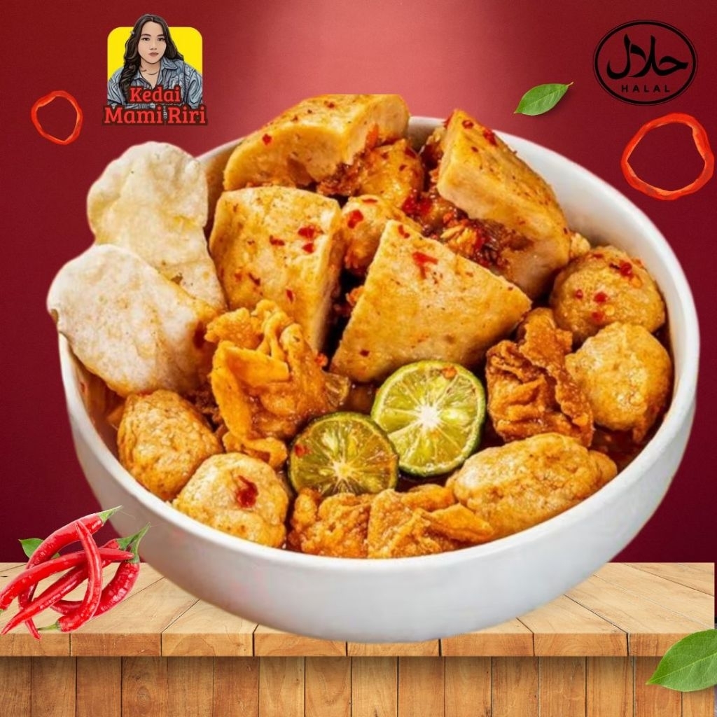 

baso aci bunting super pedas kedai mami riri karawang