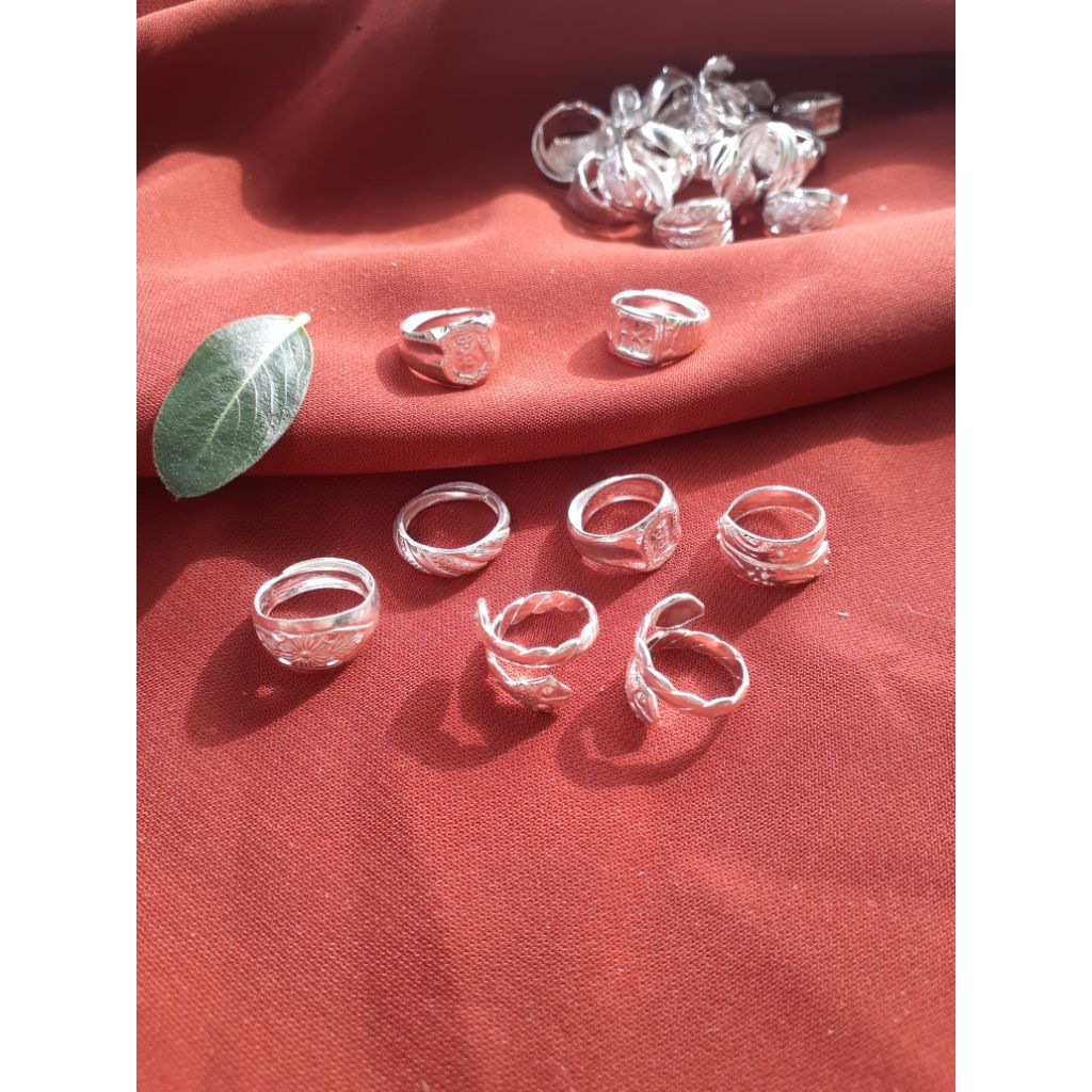 Cincin perak anak bayi asli