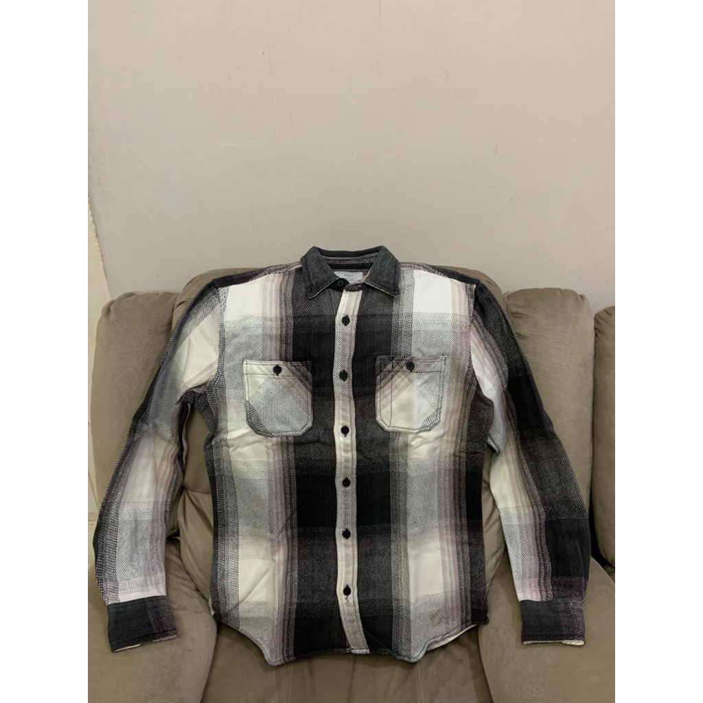 Mango Man Black and White Overshirt