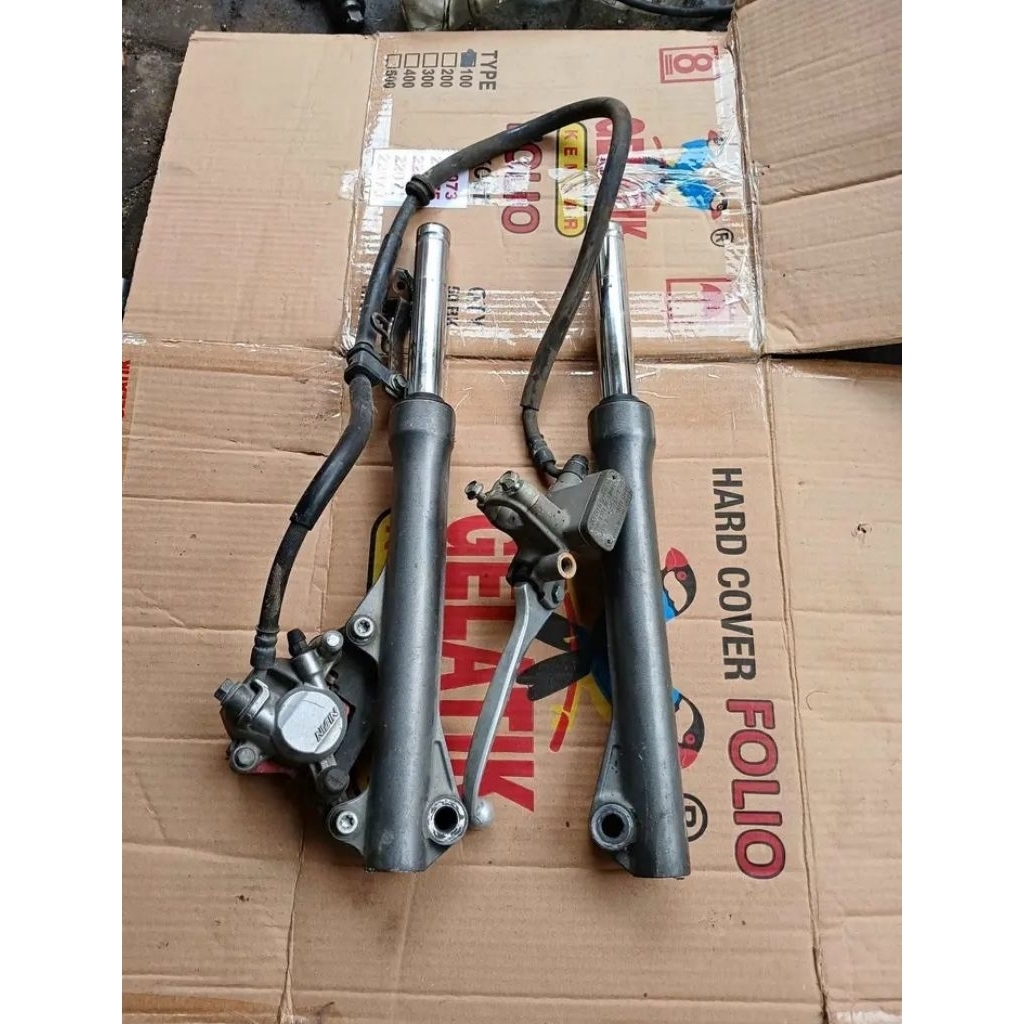 As Tabung Shock Depan Sokbleker Depan Set Kaliper Rem Depan 1Set Honda Beat Fi  Beat Esp Beat Pop PN