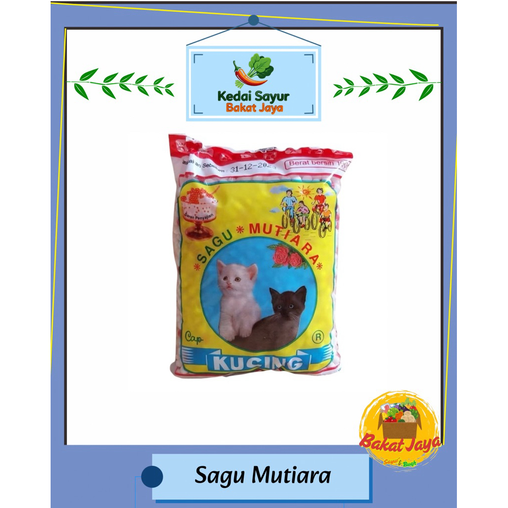 

Sagu Mutiara Merk Kucing - Netto 100gr