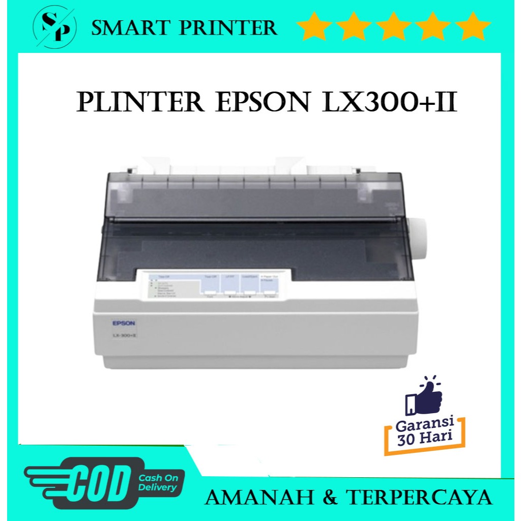 Printer dot Matrix EPSON LX300+II / LX-300+II BERGARANSI SIAP PAKAI