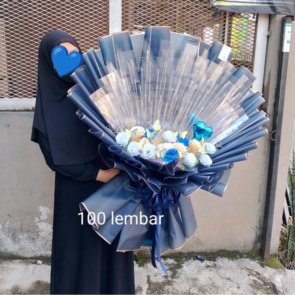 Buket Uang Kosongan 40, 50, 60, 100 Lembar PREMIUM ( Gosend instan )