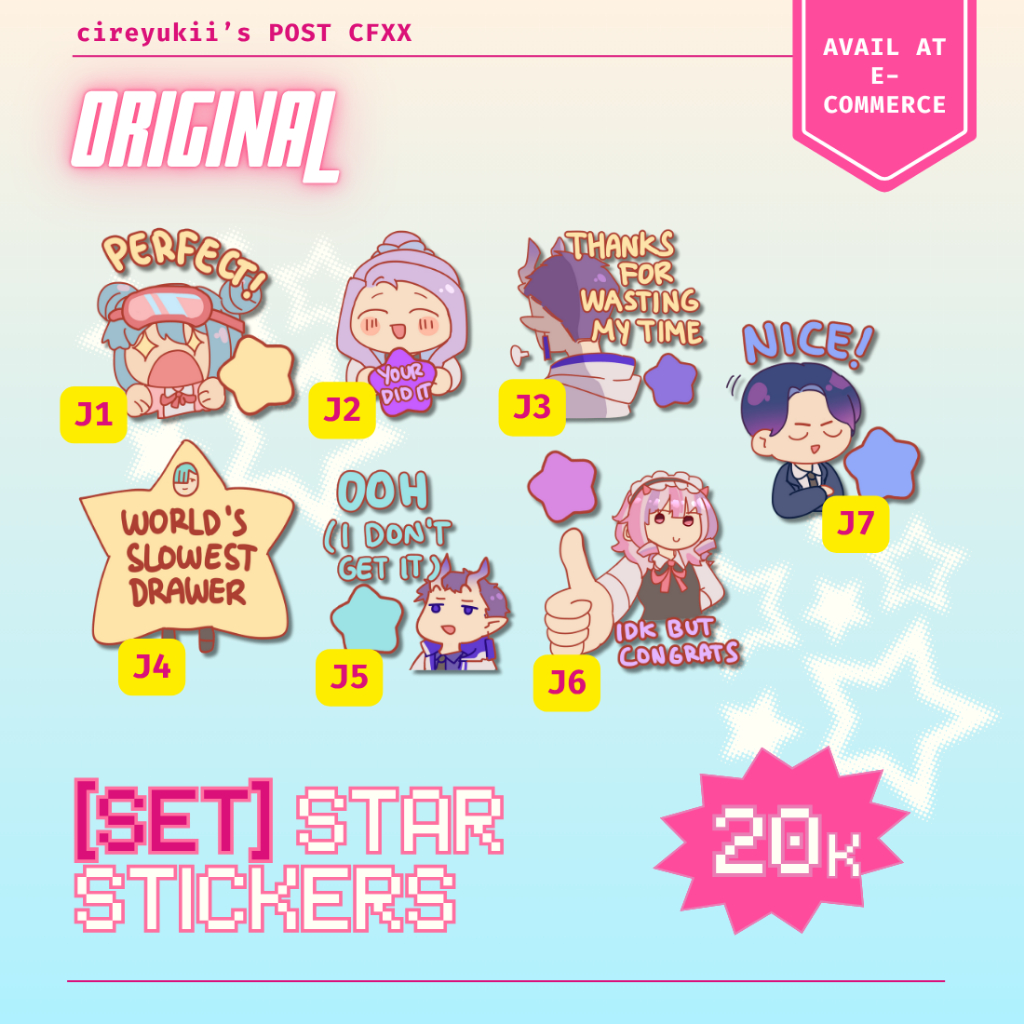 

[SET] Star Stickers