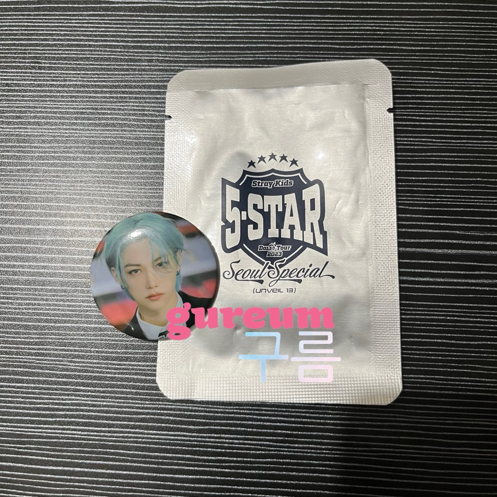 [READY] Straykids 5-Star Dome Tour 2023 Seoul Special (Unveil 13) - Trading Can Badge Felix