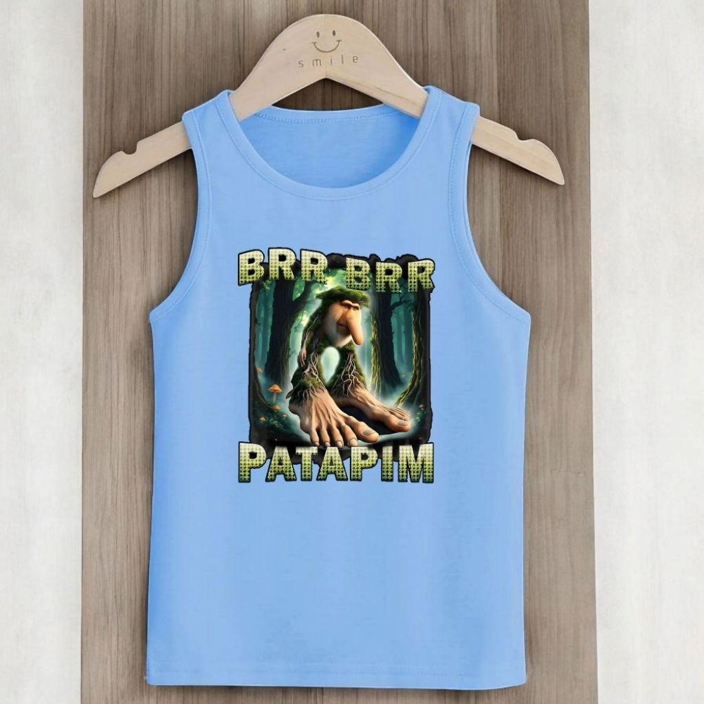 Baju singlet/dalaman anak-anak brr brr patapim buat usia 2-9 tahun baju anak cewek cowok