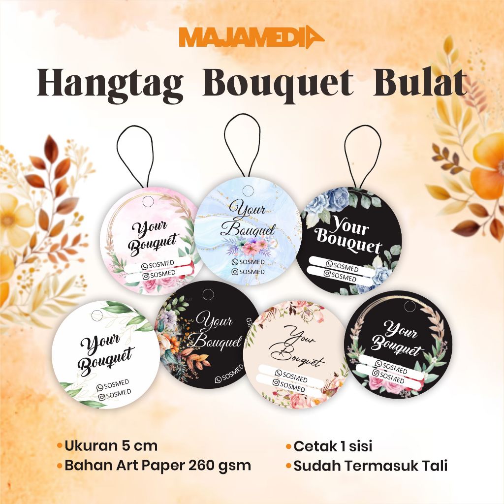 

HANGTAG BOUQUET BUKET BULAT CUSTOM