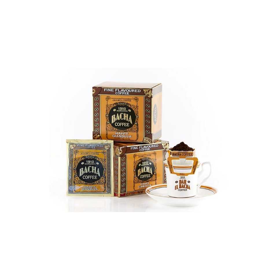 

Bacha Coffee | Happy Gianduja Coffee Bag Gift Box - Fine Flavoured - 12 Bags X 12g