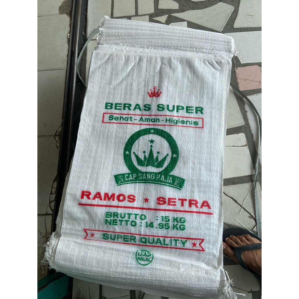 Karung Beras 15kg Cap Sang Raja