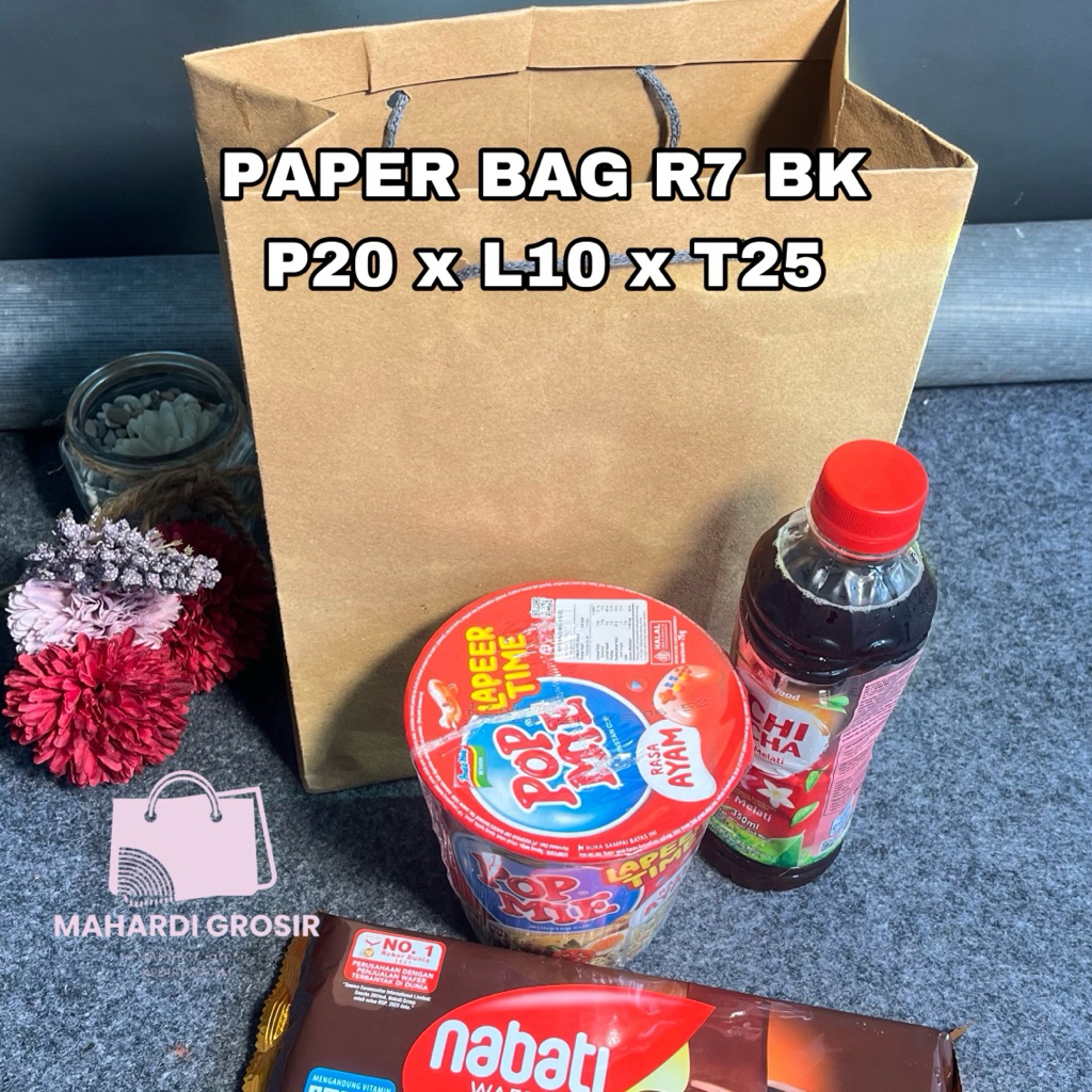 

tas kertas R7 Bk 20x10x25cm / paper bag / tas souvenir pernikahan / tas asul asul murah