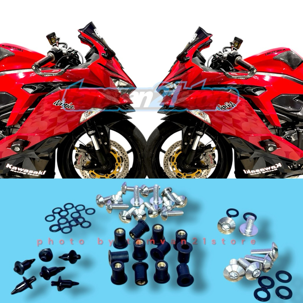 PAKETAN BAUT BODY FAIRING ZX25R STAINLESS SET