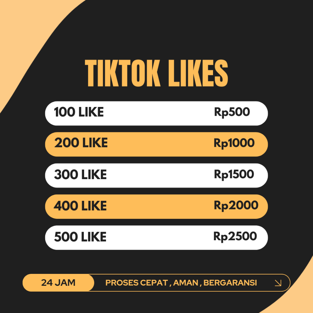 LIKE TIKTOK PROSES CEPAT MURAH GLOBAL TIKTOK LIKE FYP - PANELGRAM