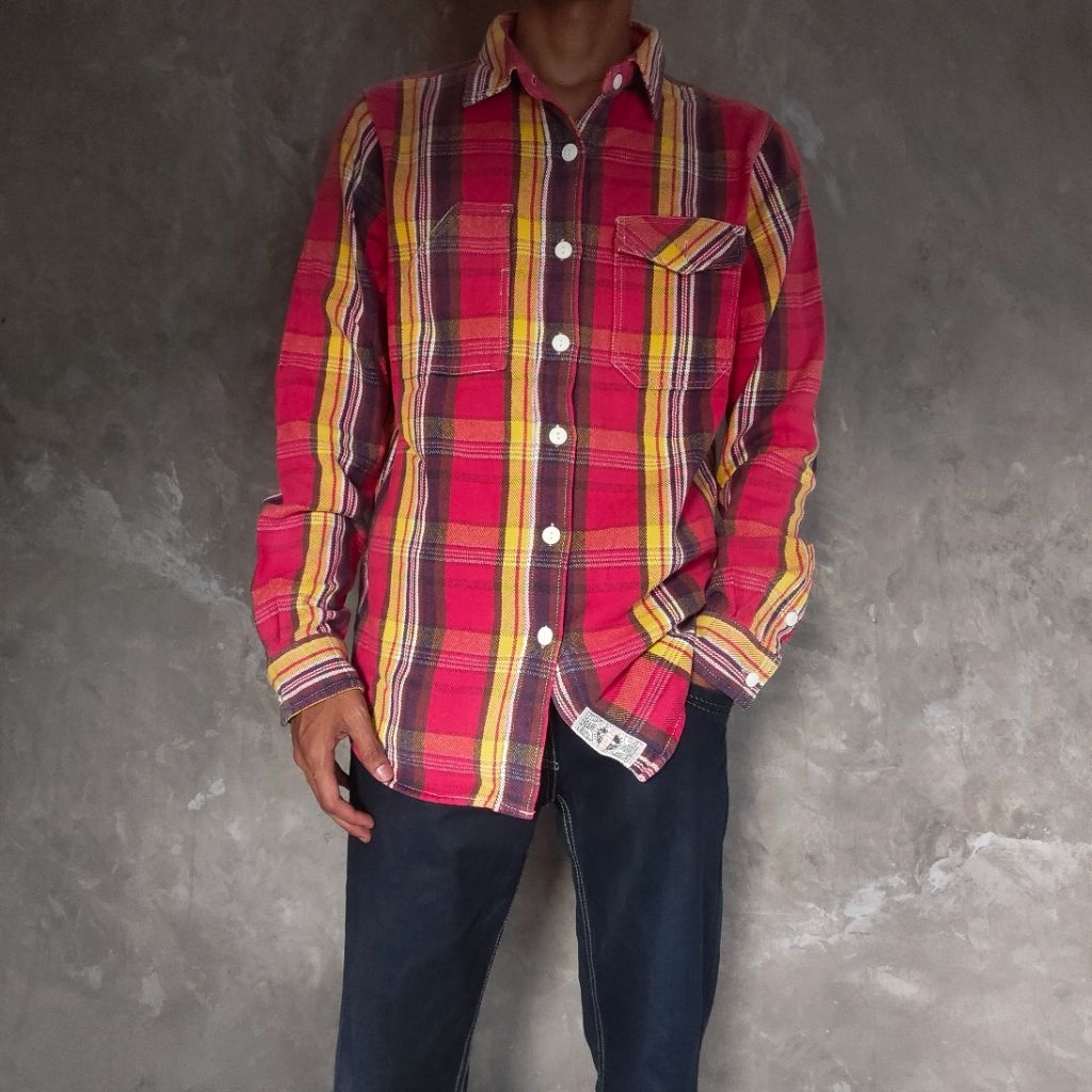 APPUREAM Heavy Flannel shirt - Kemeja - Vintage - 90's - Japan shirt - Union Made