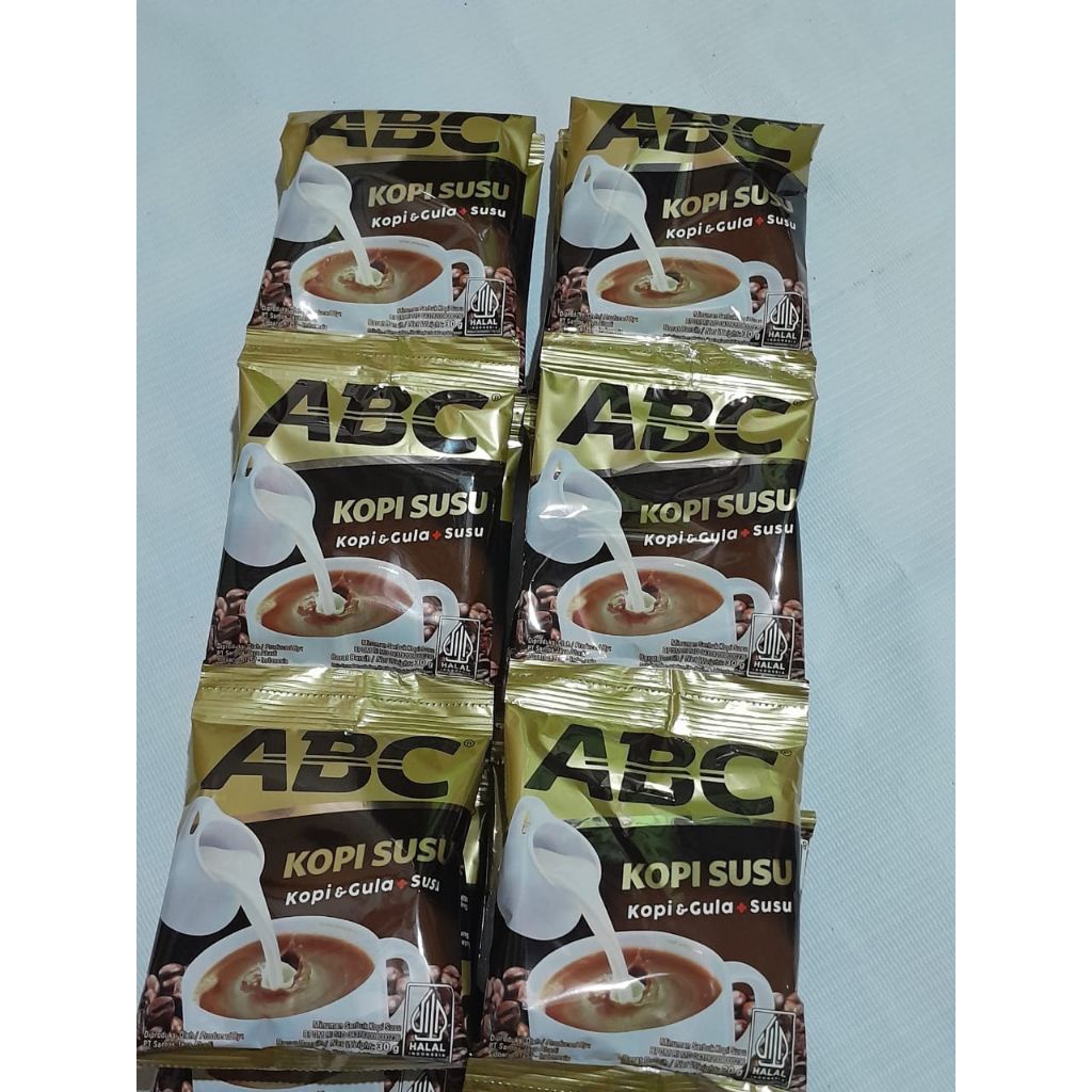 

ABC Kopi Susu Renceng 10 x 30gr produk Fastrata