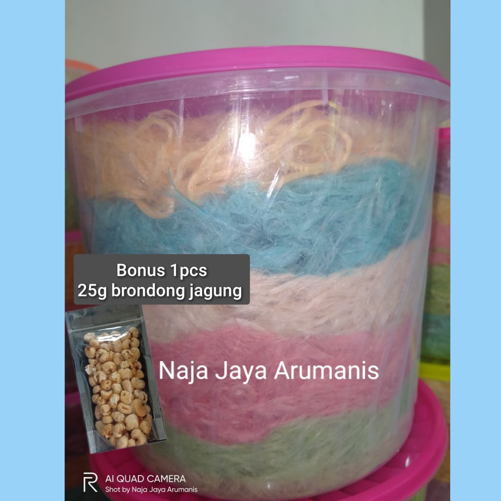 

Arum manis Rambut Nenek 1kg toples (free kardus)