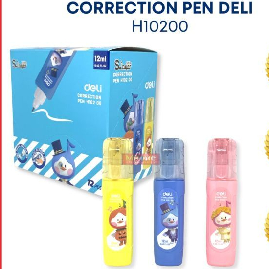 

Deli Correction Tape Cair H10200i / Tip X Cair / Tipe X Cair Isi 12ml Deli H10200