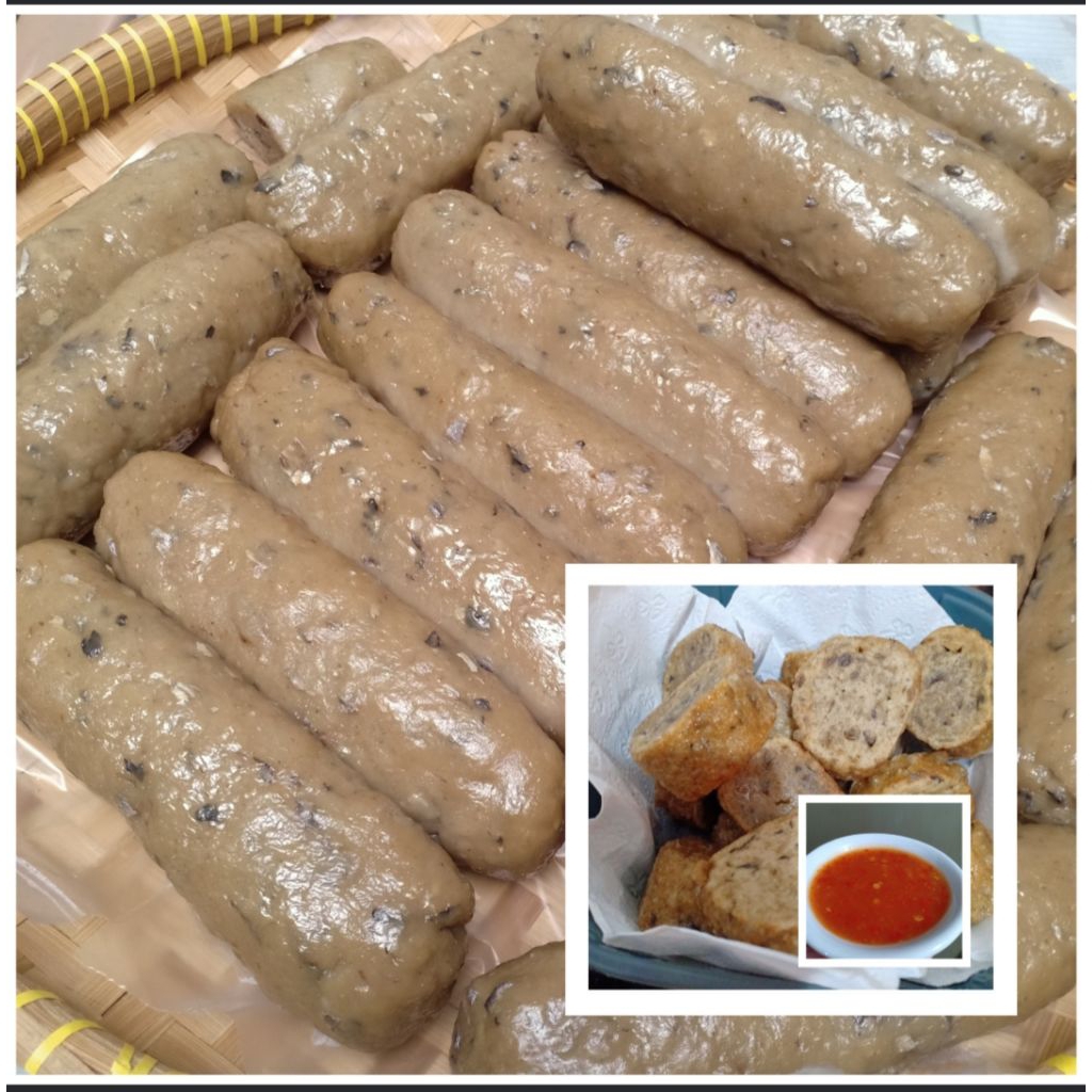 

Pempek Lenjer Hitam Mix Daging Ikan Tenggiri