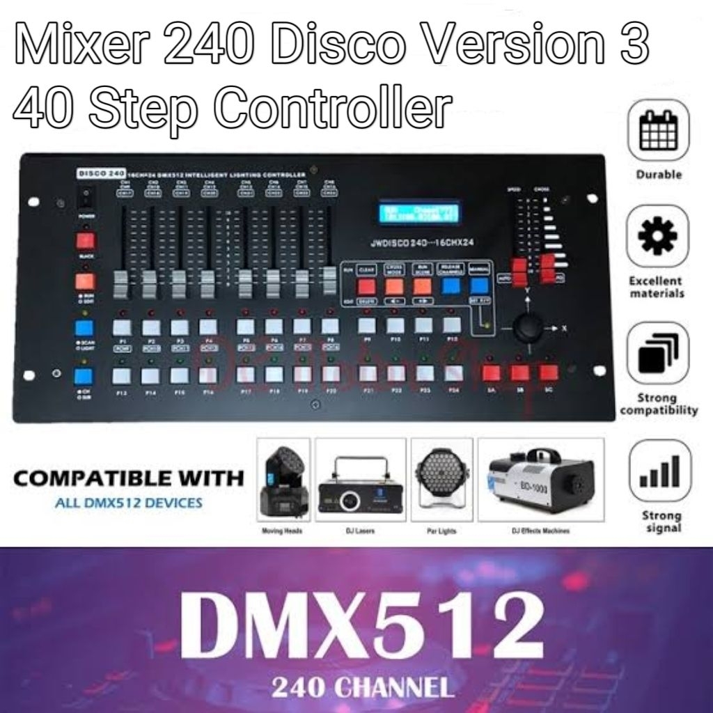 Mixer Lighting DMX 240 Disco