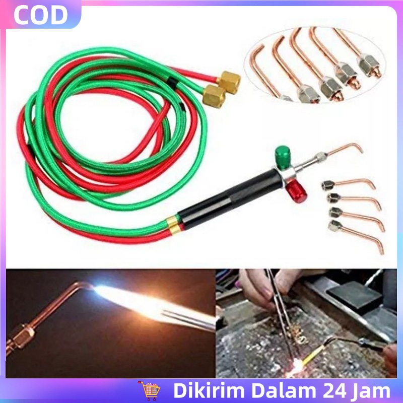 1set Mini Welding Torch Las Mini Solder Alat Las Gas Welding Torch Las Karbit Mini Solder
