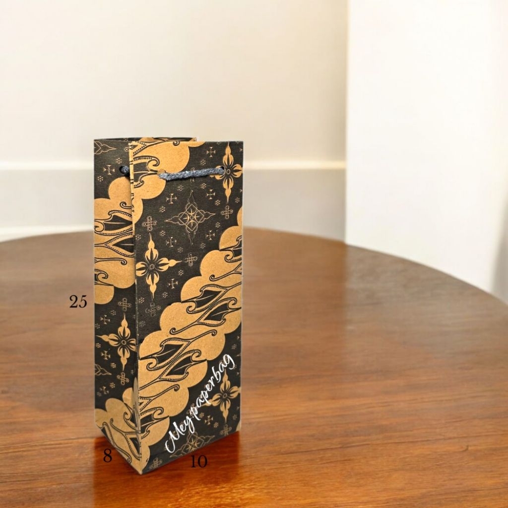 

Paper Bag Botol 10x8x25 Motif & Polos Murah