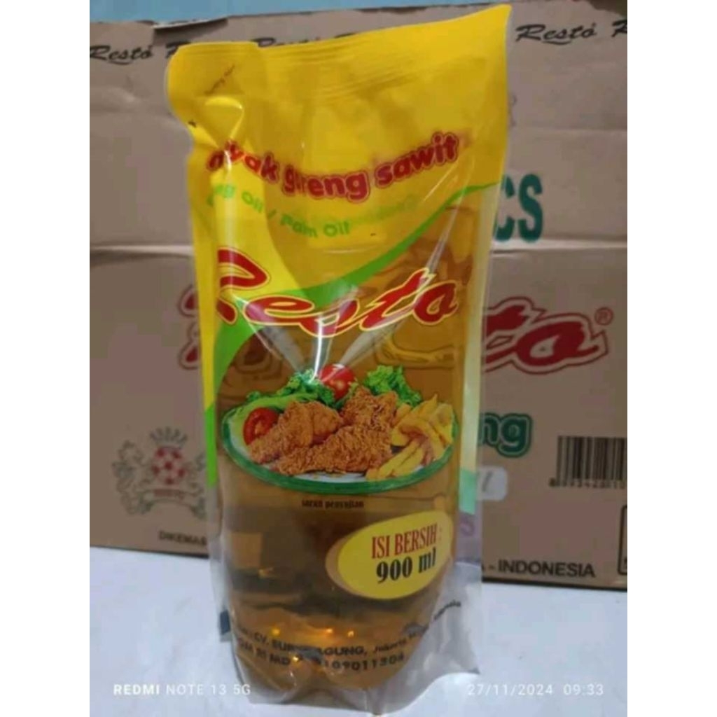 

Minyak goreng 1L/900ml
