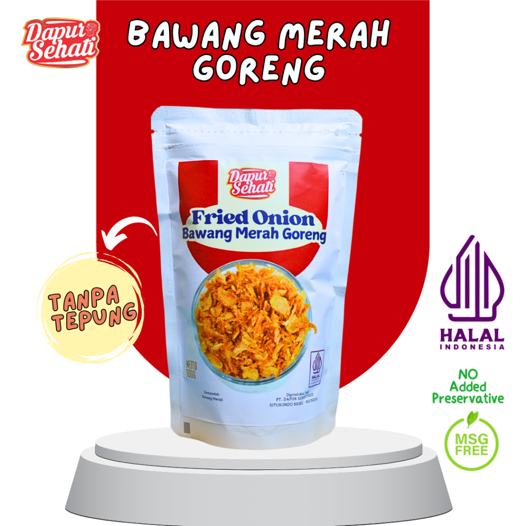 

Bawang Merah Goreng Premium 75 gram Asli Tanpa Tepung Dapur Sehati