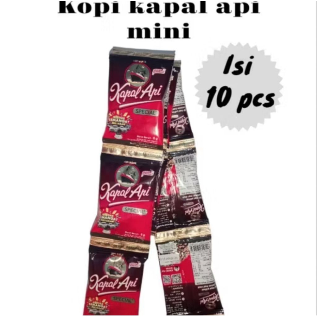 

Kapal Api Special Tanpa Gula 6gr Serenceng isi 10 Saset