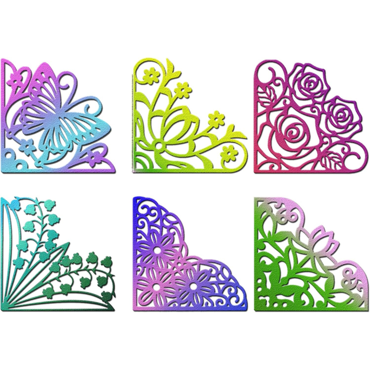

LovelyCraftStore 8pcs/set Metal Cutting Dies S001 corner Metal Cutting Dies Knife Mold Stencil