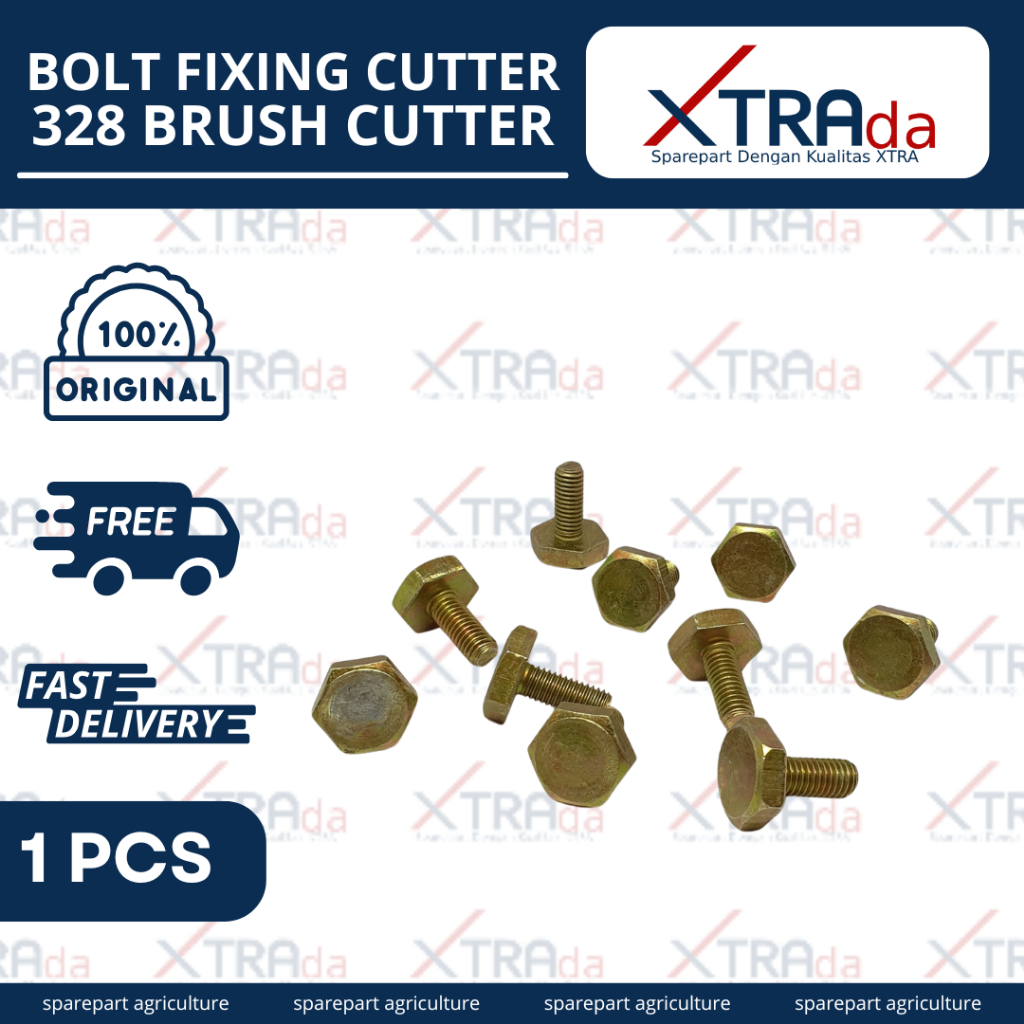 Mur Pisau Mesin Potong Rumput 328 Baut Pisau 328 Cutter Fixing Bolt BG328 / Nut BG328