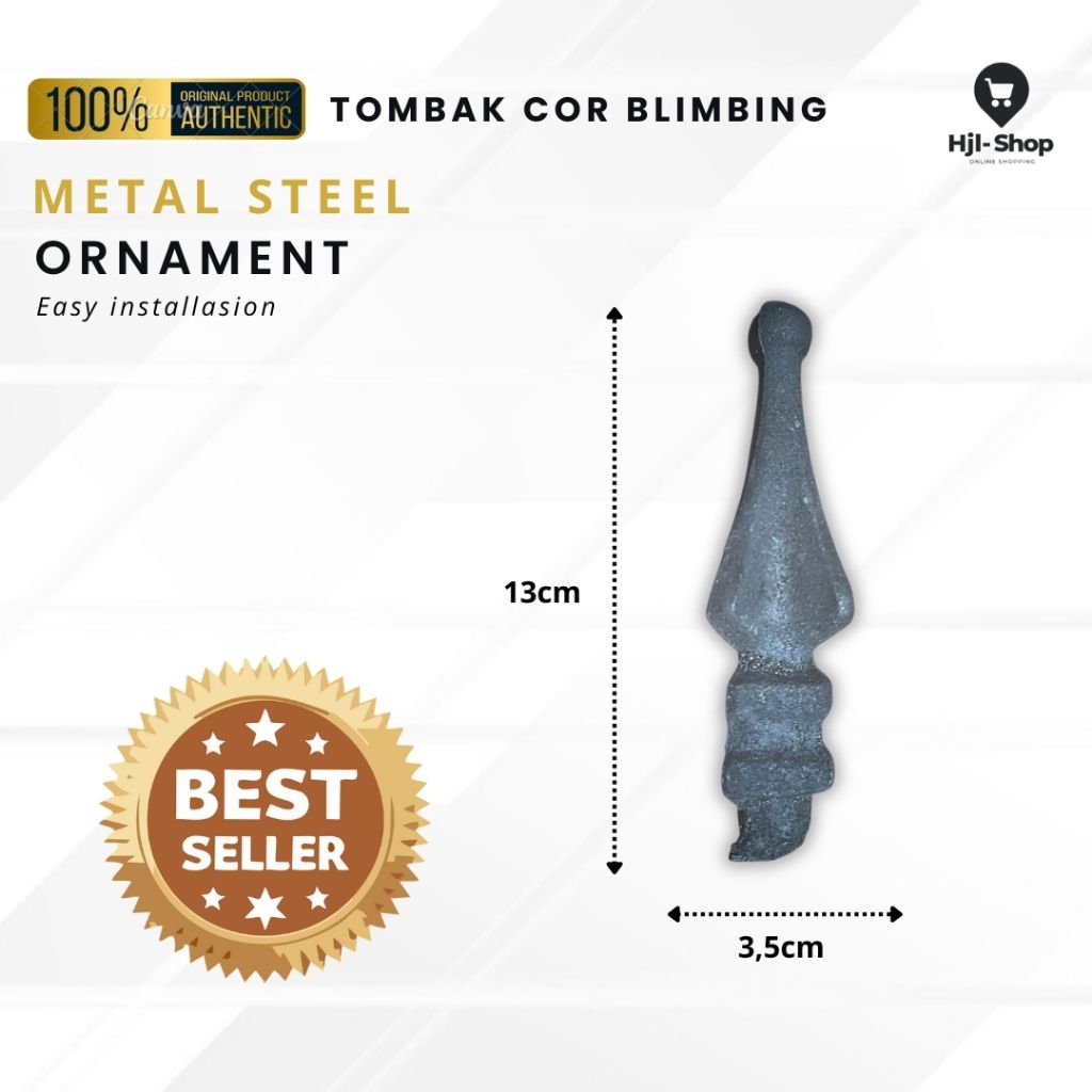 Ornament Pagar Tumbak besi cor | Tumbak Belimbing
