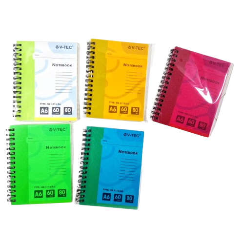 

Ruled Notebook A6 V-TEC NB-3115 / Diary Agenda Buku Catatan Bergaris