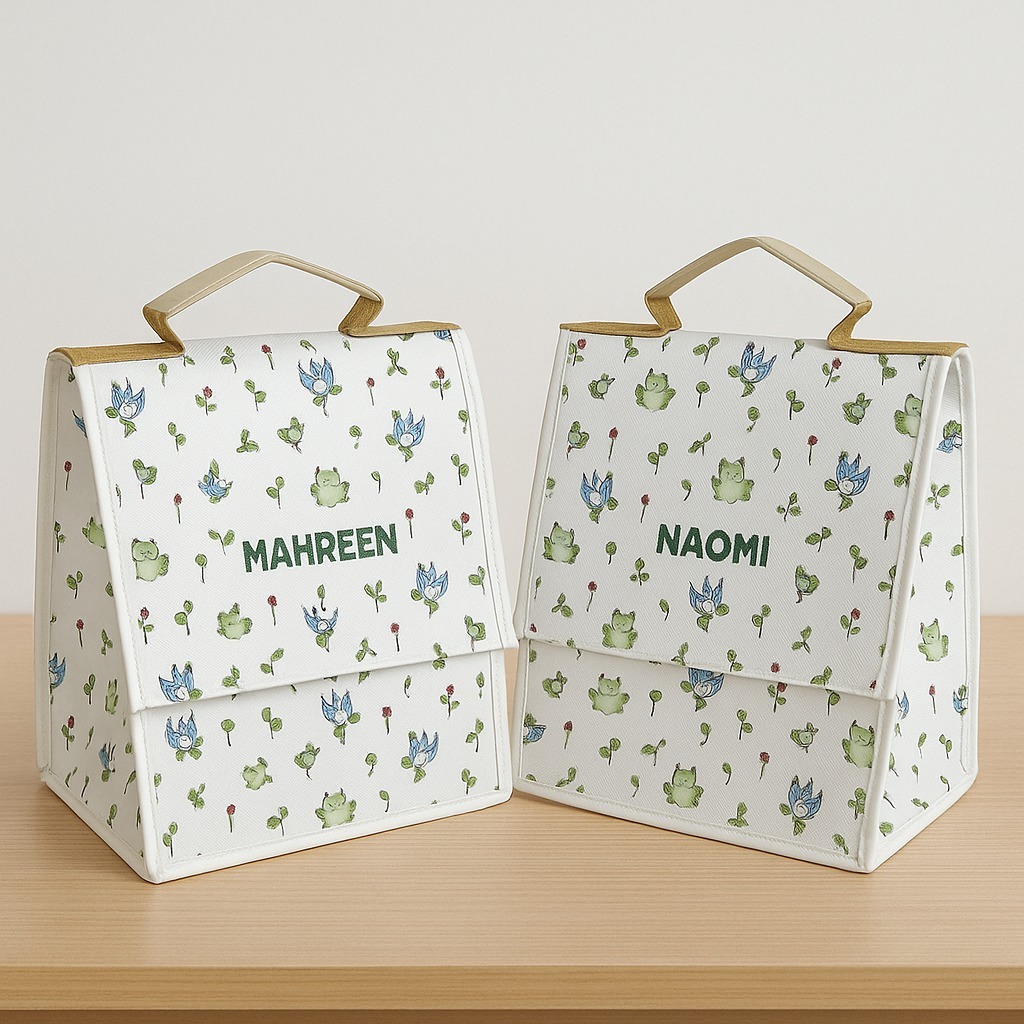 

TAS TERLARIS PROMO NANA BAG LUNCH BAG CUSTOM NAMA TAS ULTAH SOUVENIR ULANG TAHUN P18 L15 T24 PREMIUM