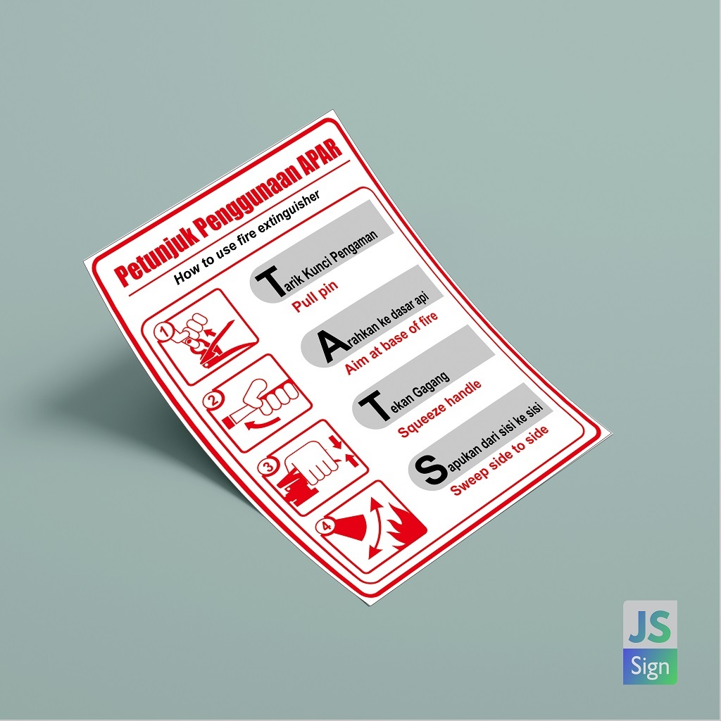 

STICKER K3 - PETUNJUK PENGGUNAAN APAR