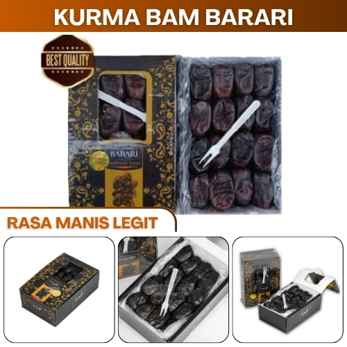 

Kurma Barari Kurma Nabi Kurma Muda Manis Legit Kurma Bam Bambarari Anggur Dates Hologram Original