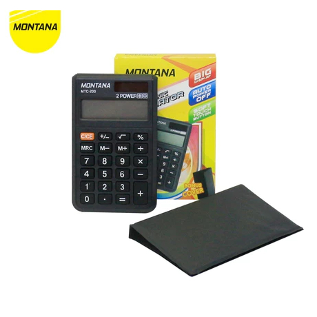 

Kalkulator Mini Montana MTC 200 / calculator ukuran saku 8 digit