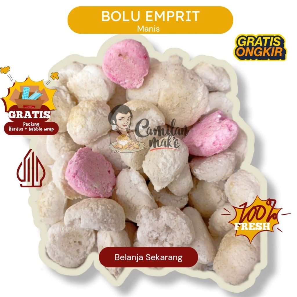 

BOLU EMPRIT 1KG | CAMILAN MAK'E | CAMILAN/ JAJANA | SNACK KILOAN