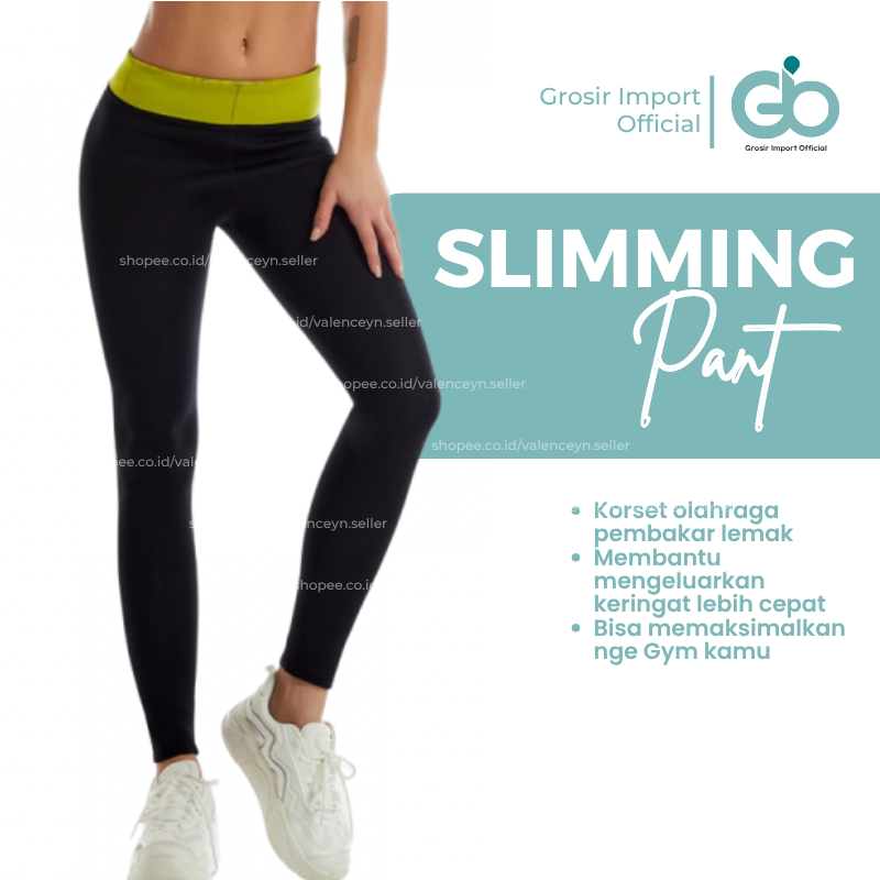 Korset Celana Legging Olahraga Pelangsing Pembakar Lemak Pengecil Perut Buncit Paha Betis LONGPANT