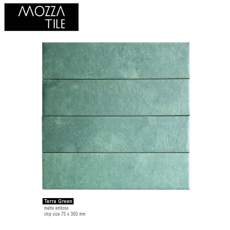 Subway Tile Keramik MOZZA TILE Terra Green 7,5x30