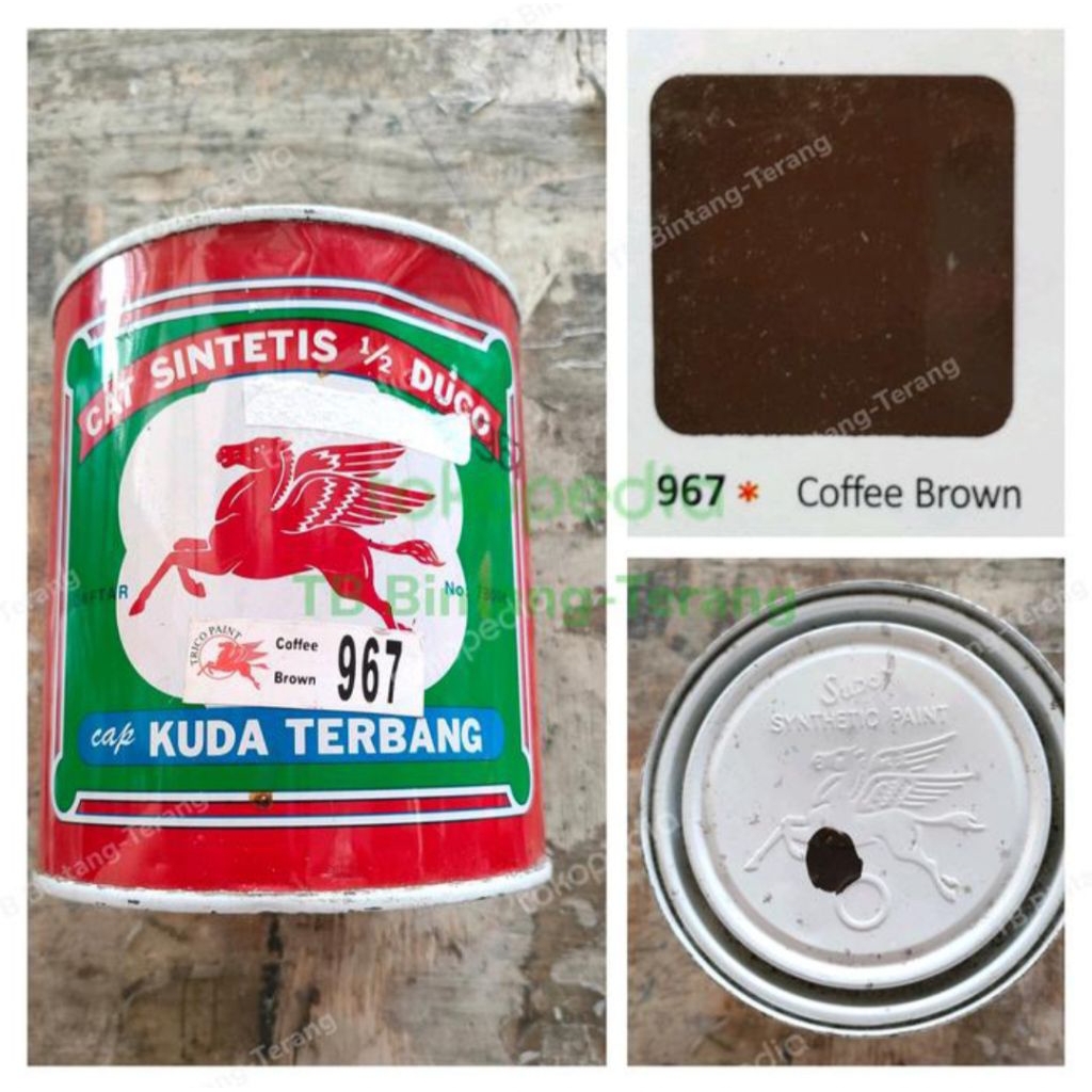 

Kuda Terbang 967 Coffee Brown Cat Minyak Besi Kayu 0.9 Liter