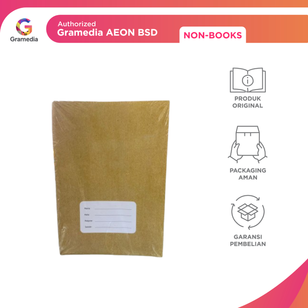 

GRAMEDIA BSD CITY - ESTUDEE BUKU TULIS K B5 SAMPUL COKLAT ISI 10