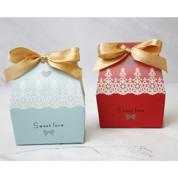 

( 10 pcs ) Box Packaging Mini Cute / Kotak Permen Souvenir Candy Boxes Kertas Karton