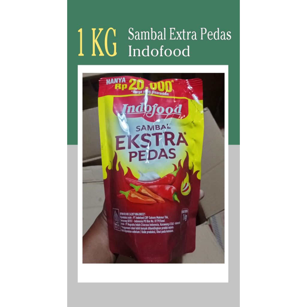

Indofood Sambal Extra Pedas 1 Kg