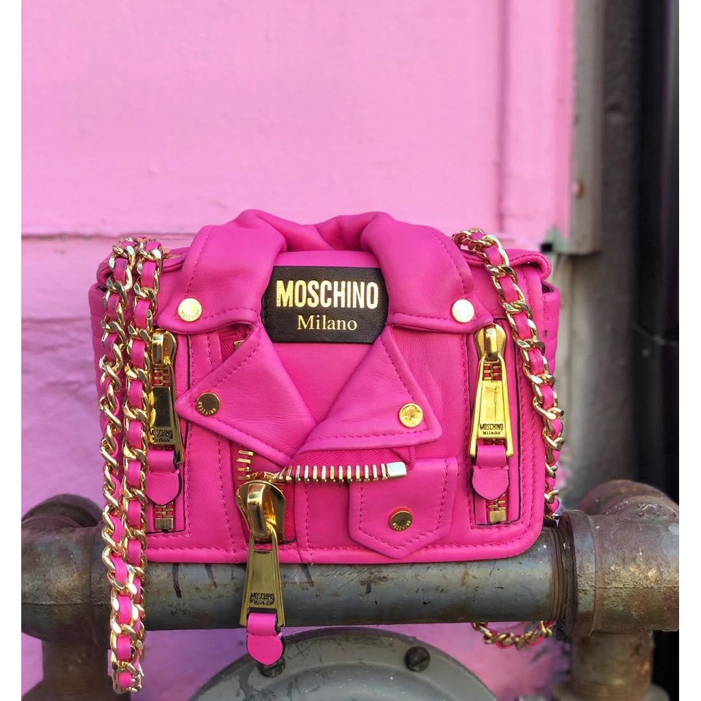 Moschino Biker Bag Fucshia size Small