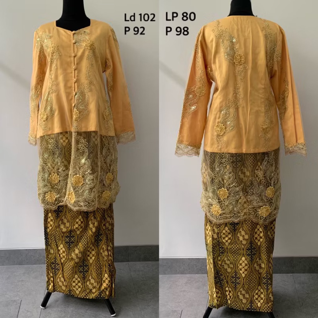 Setelan kebaya dan rok preloved baju kondangan nikahan bekas