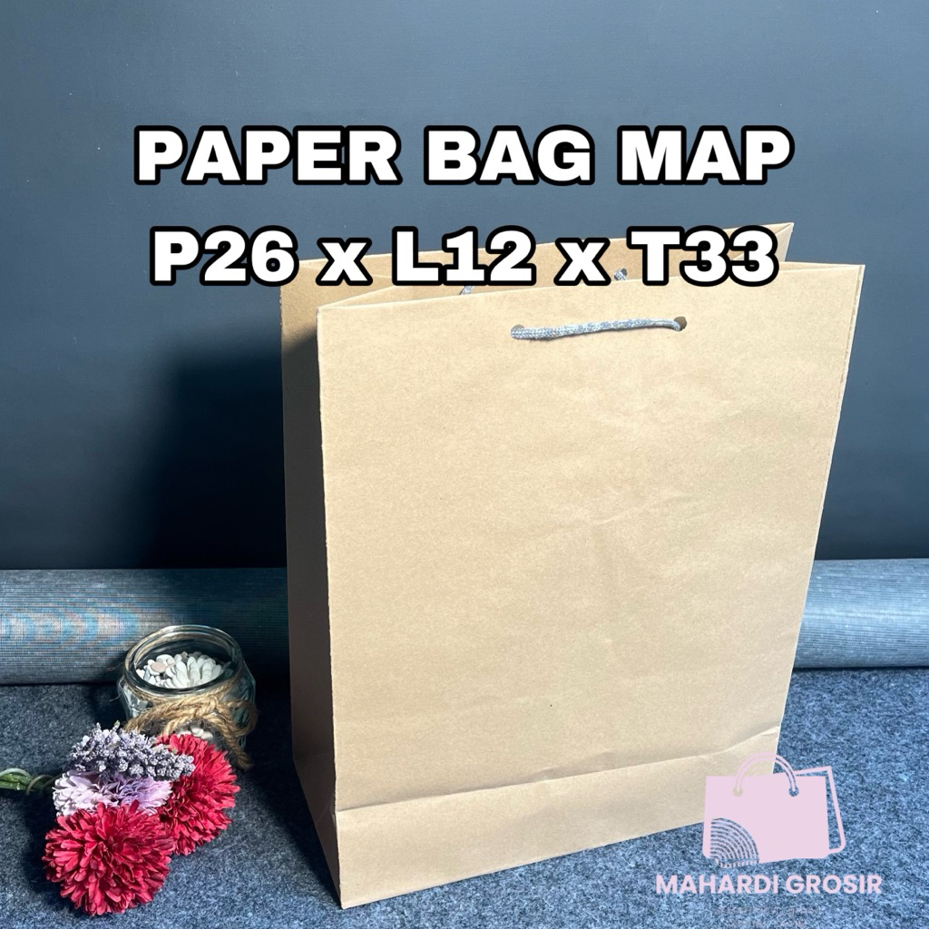 

tas kertas map 26x12x33cm / paper bag/ tas kertas souvenir pernikahan / tas asul asul murah